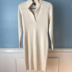 Ralph Lauren wool/cashmere dress. Winter white.